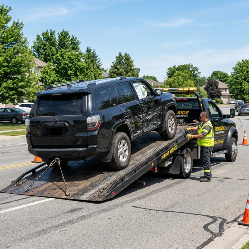SUV mit Seitenschaden