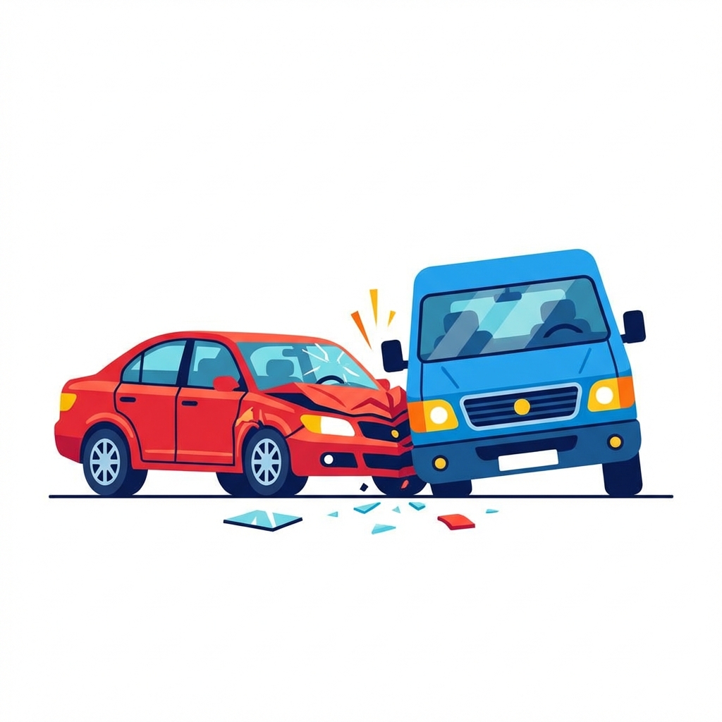 Seitenschaden Illustration